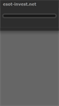 Mobile Screenshot of esot-invest.net